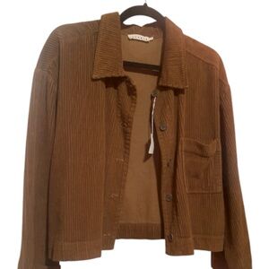 LACAUSA Tan Corduroy Utility Jacket